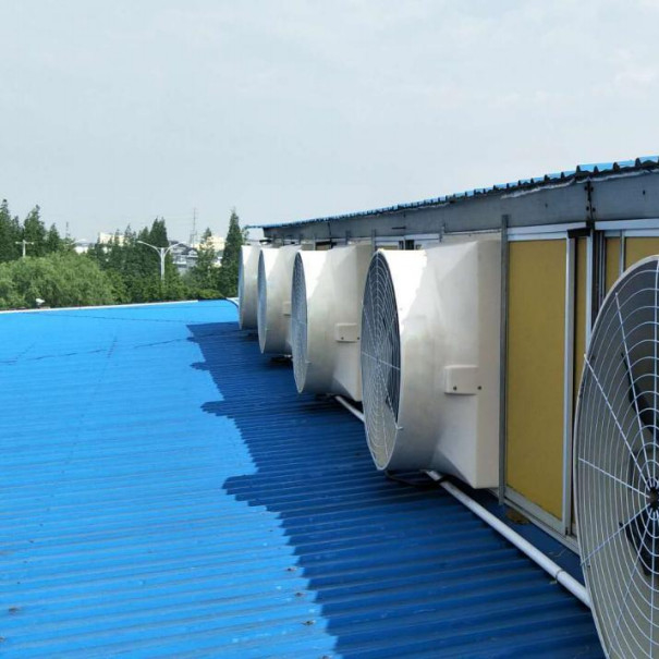 48000m3/h IP55 Промышленные выхлопные вентиляторы 3φ 380V/50Hz 850W Мощность для воздушного потока