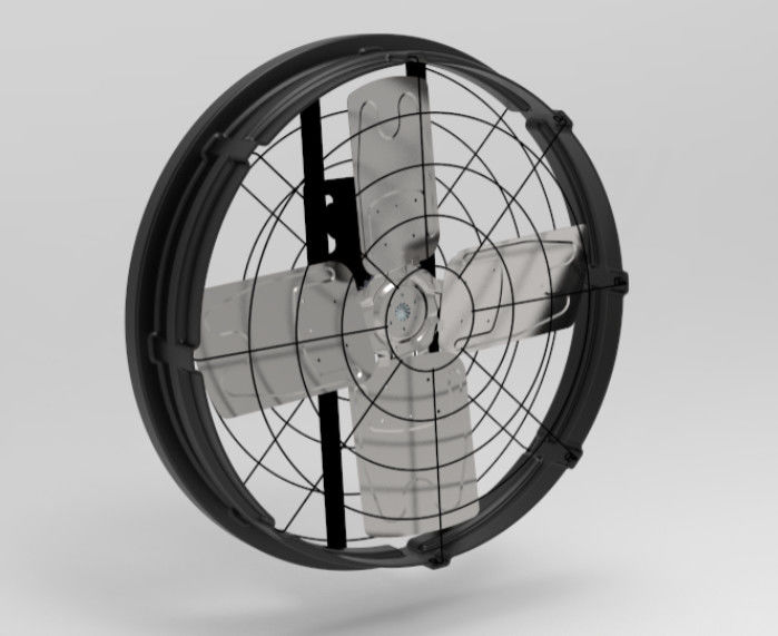 Вентиляторы для коровников с уровнем шума ≤69 дБ, размер рамы 1122*1122*306 мм и потребляемая мощность 300 Вт