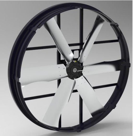 55-дюймовый панельный вентилятор с промышленной вытяжкой, производительность 66000 м³/ч, мощность 1200 Вт, низкий уровень шума и широкая область применения