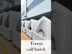 Белый полиэтилен Противоморозный прямоугольный молочный телячий ящик с изоляцией и устойчивостью к погодным условиям