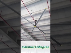 6 штук промышленного потолочного вентилятора из сплава с воздушным потоком 14300 м3/мин для мастерской IP55