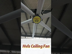 Промышленный потолочный вентилятор с бескасочным мотором EC и диаметром 7300 мм