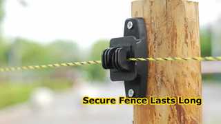 Эти изоляторы, изготовленные из непроводящего пластика, рассчитаны на длительную эксплуатацию в суровых сельскохозяйственных условиях.